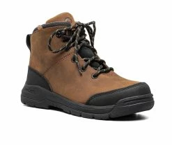 Women's Bogs Footwear Womens Shale Leather Lace Up Ct Waterproof Winter Boots Carmel/Amber -Journee Shop 2 111