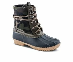 Women's SPRING STEP Duckie - Camo Rain Boots Green Multi -Journee Shop 2 118