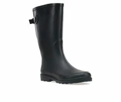 Women's Western Chief Solid Vari Fit Rain Boots Black -Journee Shop 2 121