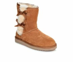 Women's Koolaburra By UGG Victoria Short Winter Boots Chestnut -Journee Shop 2 130