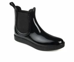 Women's Journee Collection Drip Waterproof Rain Boots Black 10 Women's Journee Collection Drip Waterproof Rain Boots Black -Journee Shop 2 14