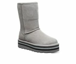 Women's Bearpaw Retro Elle Platform Winter Boots Gray -Journee Shop 2 178