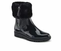 Women's SPRING STEP Wellies Rain Boots Black -Journee Shop 2 19
