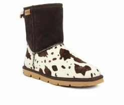 Women's Superlamb Turano 7.5 Inch Winter Boots Chocolate Cow -Journee Shop 2 206