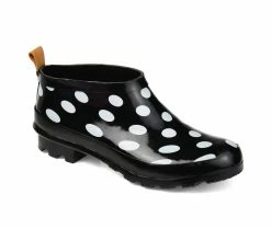 Women's Journee Collection Rainer Rain Booties Black Dot -Journee Shop 2 24