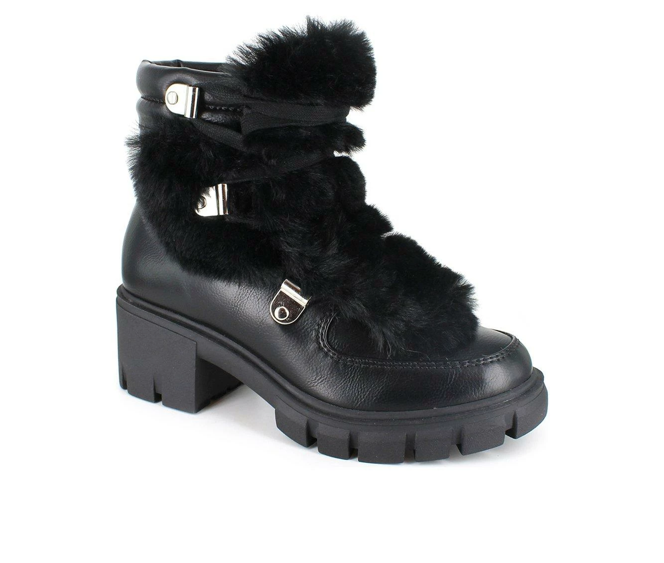 Women's XOXO Odonna Winter Booties Black 5 Women's XOXO Odonna Winter Booties Black - Image 3