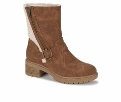 Women's Baretraps Alary Mid Calf Booties Brown -Journee Shop 2 259