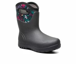 Women's Bogs Footwear Neo-Classic Mid Cartoon Flower Winter Boots Black Multi -Journee Shop 2 274
