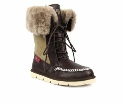 Women's Superlamb Altai Lace-Up Winter Boots Black Cherry 10 Women's Superlamb Altai Lace-Up Winter Boots Black Cherry -Journee Shop 2 286