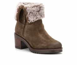 Women's Vintage Foundry Co Jeanette Winter Booties Olive -Journee Shop 2 293