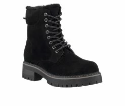 Women's GC Shoes Camila Lace-Up Boots Black 10 Women's GC Shoes Camila Lace-Up Boots Black -Journee Shop 2 297