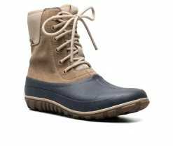 Women's Bogs Footwear Classic Casual Tall Lace Leather Rain Boots Taupe Multi -Journee Shop 2 32