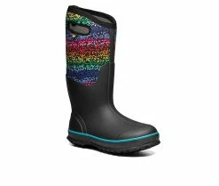 Women's Bogs Footwear "Design A Boot" Rainbow Dots Winter Boots Black Multi -Journee Shop 2 336