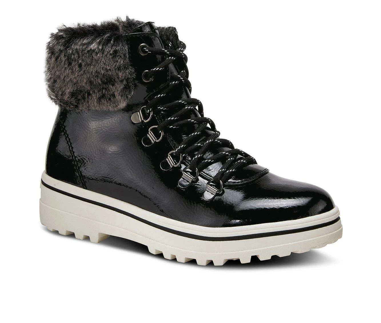 Women's Patrizia Charm Booties Black Patent 5 Women's Patrizia Charm Booties Black Patent - Image 3