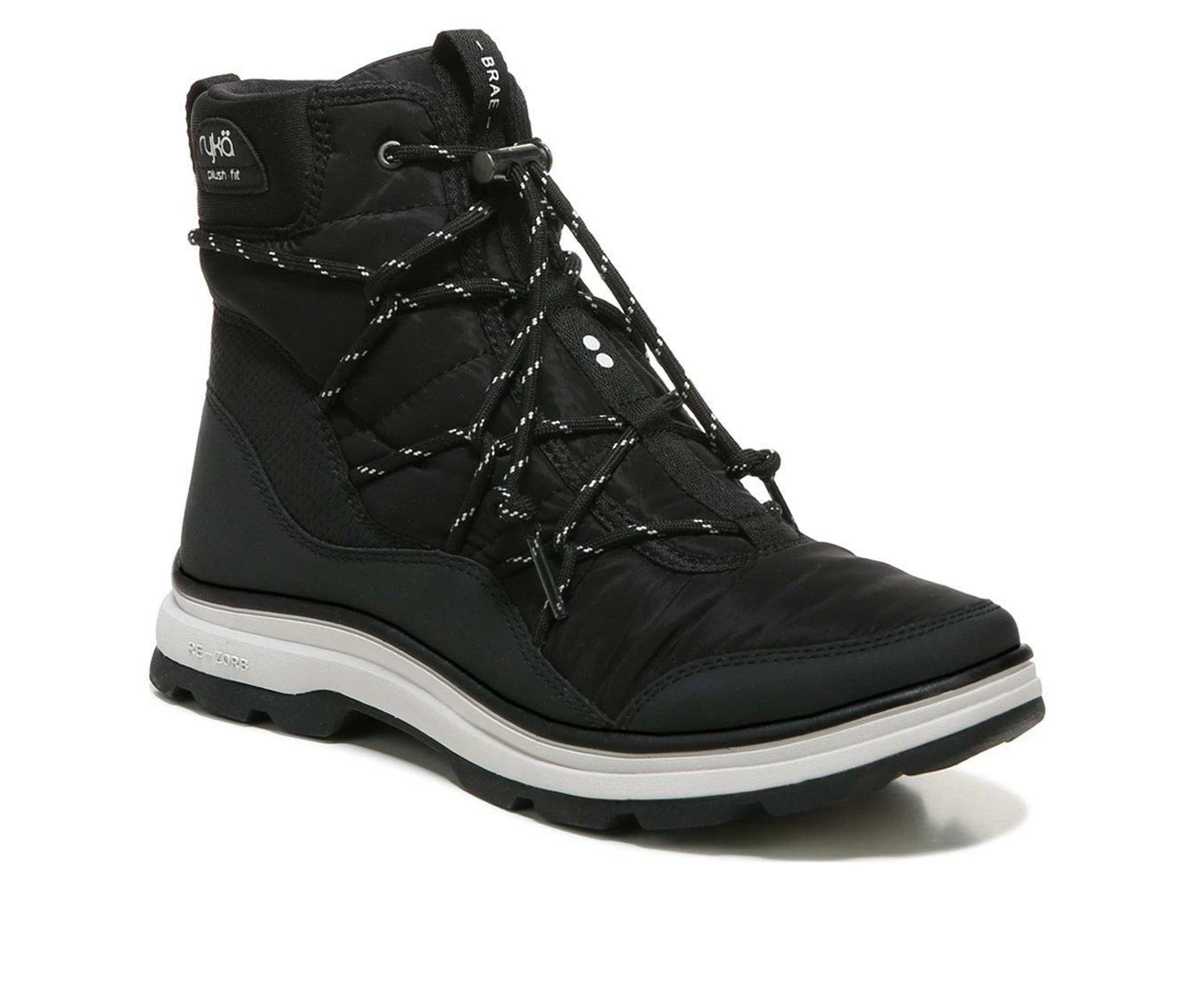 Women's Ryka Brae Winter Boots Black/White 5 Women's Ryka Brae Winter Boots Black/White - Image 3