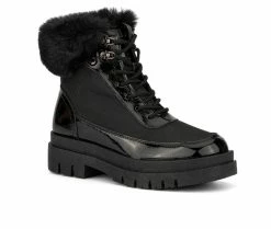 Women's Olivia Miller Amanda Lace-Up Booties Black 10 Women's Olivia Miller Amanda Lace-Up Booties Black -Journee Shop 2 361