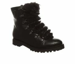 Women's Bearpaw Vanna Lace-Up Winter Boots Black/ Black -Journee Shop 2 384