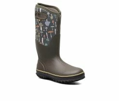 Women's Bogs Footwear Classic Tall Mushroom Winter Boots Dk Green Multi -Journee Shop 2 40