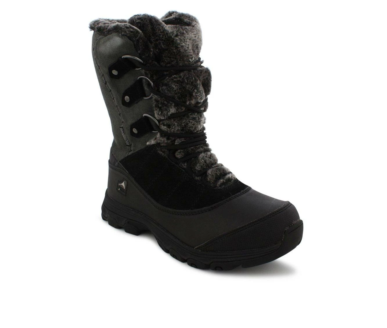 Women's Pacific Mountain Blizzard Winter Boots Black/ Grey 5 Women's Pacific Mountain Blizzard Winter Boots Black/ Grey - Image 3