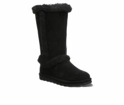 Women's Bearpaw Kendall Tall Winter Boots Black/Black -Journee Shop 2 457