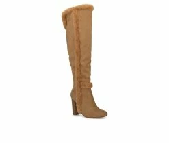 Women's New York And Company Peyton Knee High Boots Nude -Journee Shop 2 464