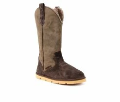 Women's Superlamb Cowboy Winter Boots Brown -Journee Shop 2 469