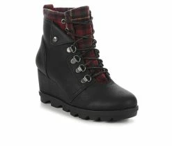 Women's Sugar Highness Wedge Booties Black 10 Women's Sugar Highness Wedge Booties Black -Journee Shop 2 520
