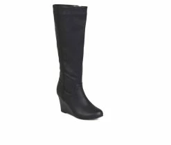 Women's Journee Collection Langly Knee High Boots Black -Journee Shop 2 524