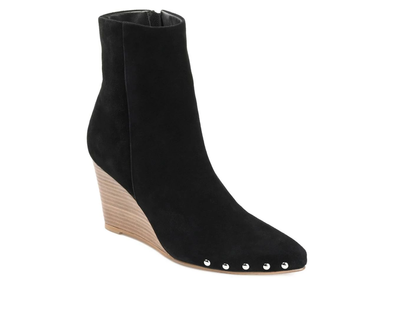 Women's Journee Signature Reeya Wedge Booties Black 5 Women's Journee Signature Reeya Wedge Booties Black - Image 3