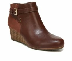 Women's Dr. Scholls Double Wedge Booties Copper Brown -Journee Shop 2 536