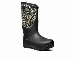 Women's Bogs Footwear Neo Classic Exotic Waterproof Boots Black Multi -Journee Shop 2 55