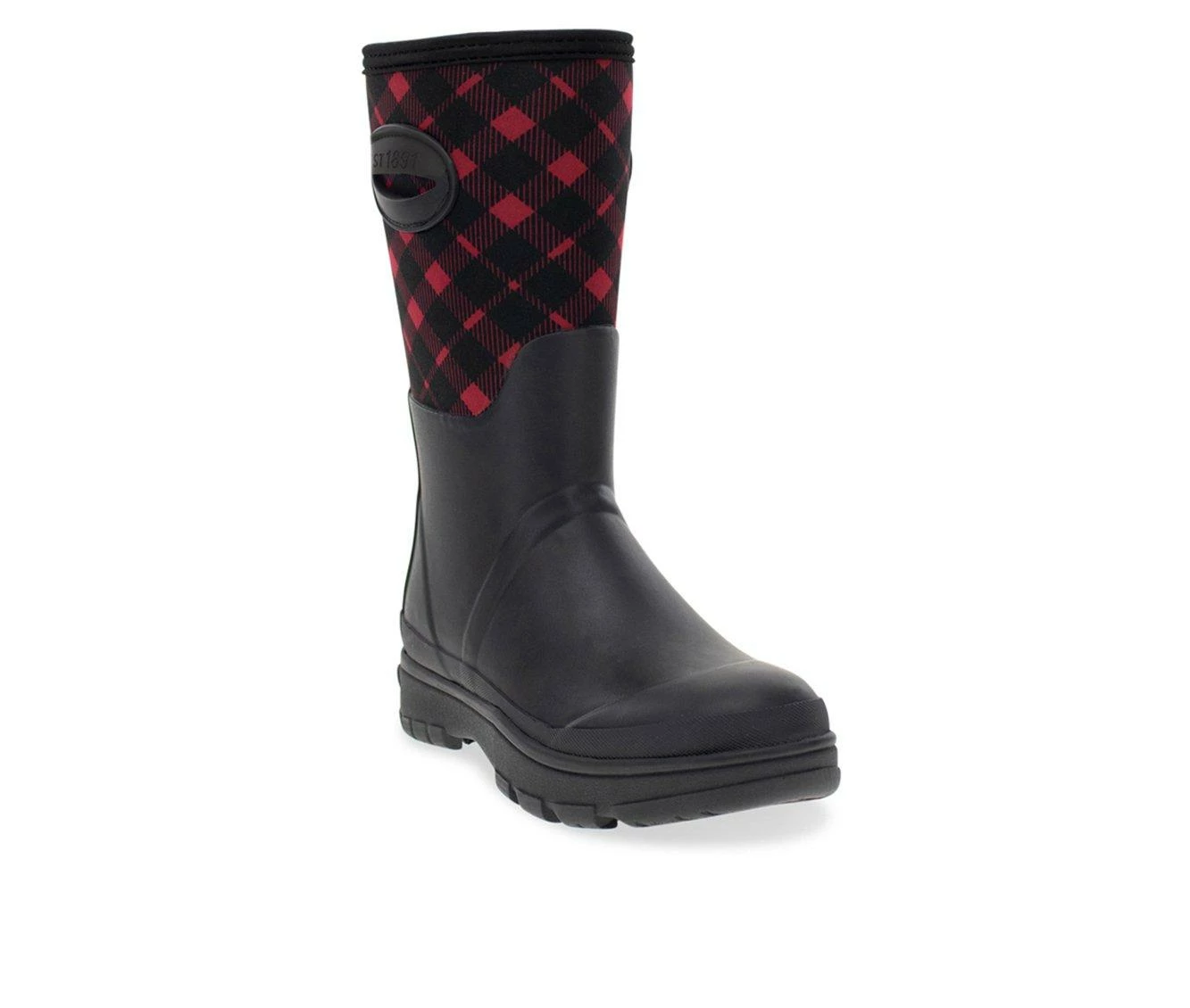 Women's Western Chief Buffalo Check Polarprene Mid Boots Black 5 Women's Western Chief Buffalo Check Polarprene Mid Boots Black - Image 3