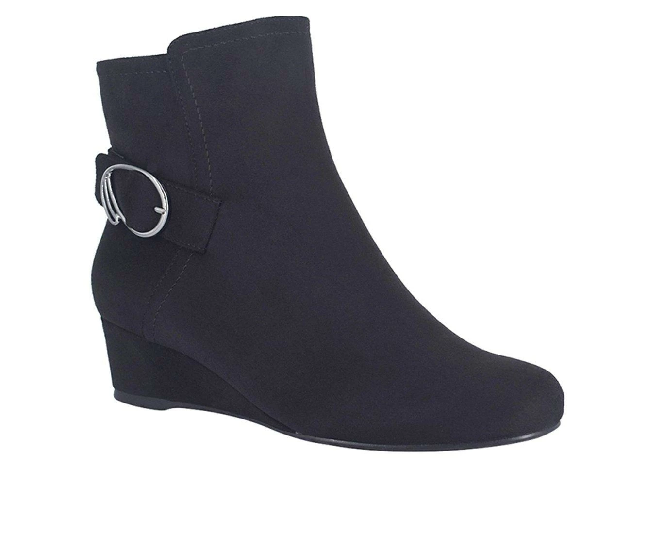 Women's Impo Gabriana Wedge Booties Black 5 Women's Impo Gabriana Wedge Booties Black - Image 3