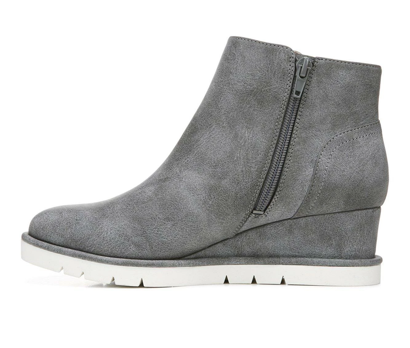 Women's LifeStride Swift Wedge Booties Charcoal 5 Women's LifeStride Swift Wedge Booties Charcoal - Image 3