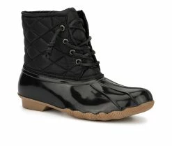 Women's Olivia Miller Julia Duck Boots Black 10 Women's Olivia Miller Julia Duck Boots Black -Journee Shop 2 64