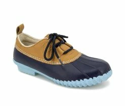 Women's JBU By Jambu Glenda Waterproof Duck Booties Tan/Navy 10 Women's JBU By Jambu Glenda Waterproof Duck Booties Tan/Navy -Journee Shop 2 85