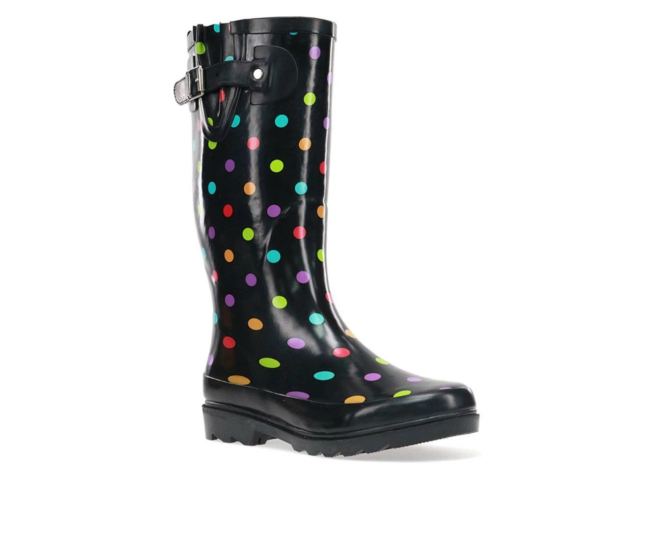 Women's Western Chief Dot City Rain Boots Black 5 Women's Western Chief Dot City Rain Boots Black - Image 3