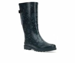 Women's Western Chief Feminine Floral Rain Boots Slate -Journee Shop 2 92