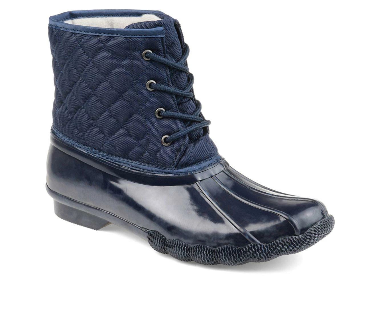 Women's Journee Collection Chill Duck Boots Navy 5 Women's Journee Collection Chill Duck Boots Navy - Image 3