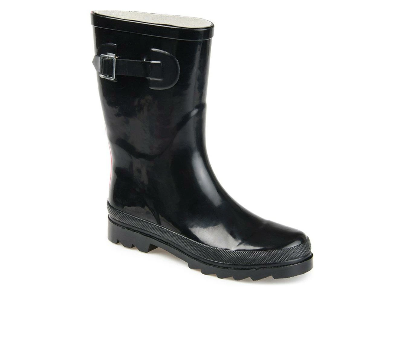 Women's Journee Collection Seattle Rain Boots Black 5 Women's Journee Collection Seattle Rain Boots Black - Image 3
