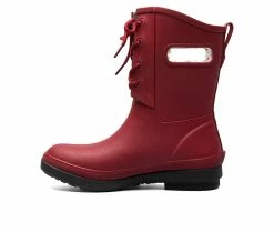 Women's Bogs Footwear Amanda Plush II Lace-Up Waterproof Boots Cranberry -Journee Shop 3 119