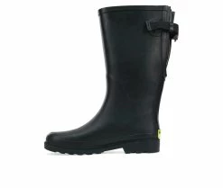 Women's Western Chief Solid Vari Fit Rain Boots Black -Journee Shop 3 121