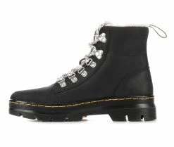 Women's Dr. Martens Combs Fleece Combat Boots Black -Journee Shop 3 165