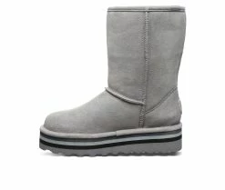 Women's Bearpaw Retro Elle Platform Winter Boots Gray -Journee Shop 3 178