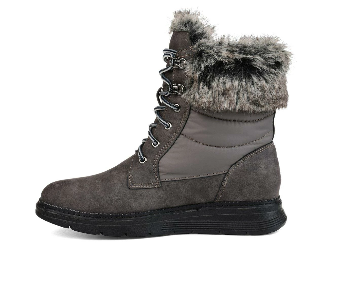 Women's Journee Collection Flurry Winter Boots Grey 6 Women's Journee Collection Flurry Winter Boots Grey - Image 4