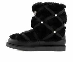 Women's Juicy Knockout Booties Black -Journee Shop 3 230