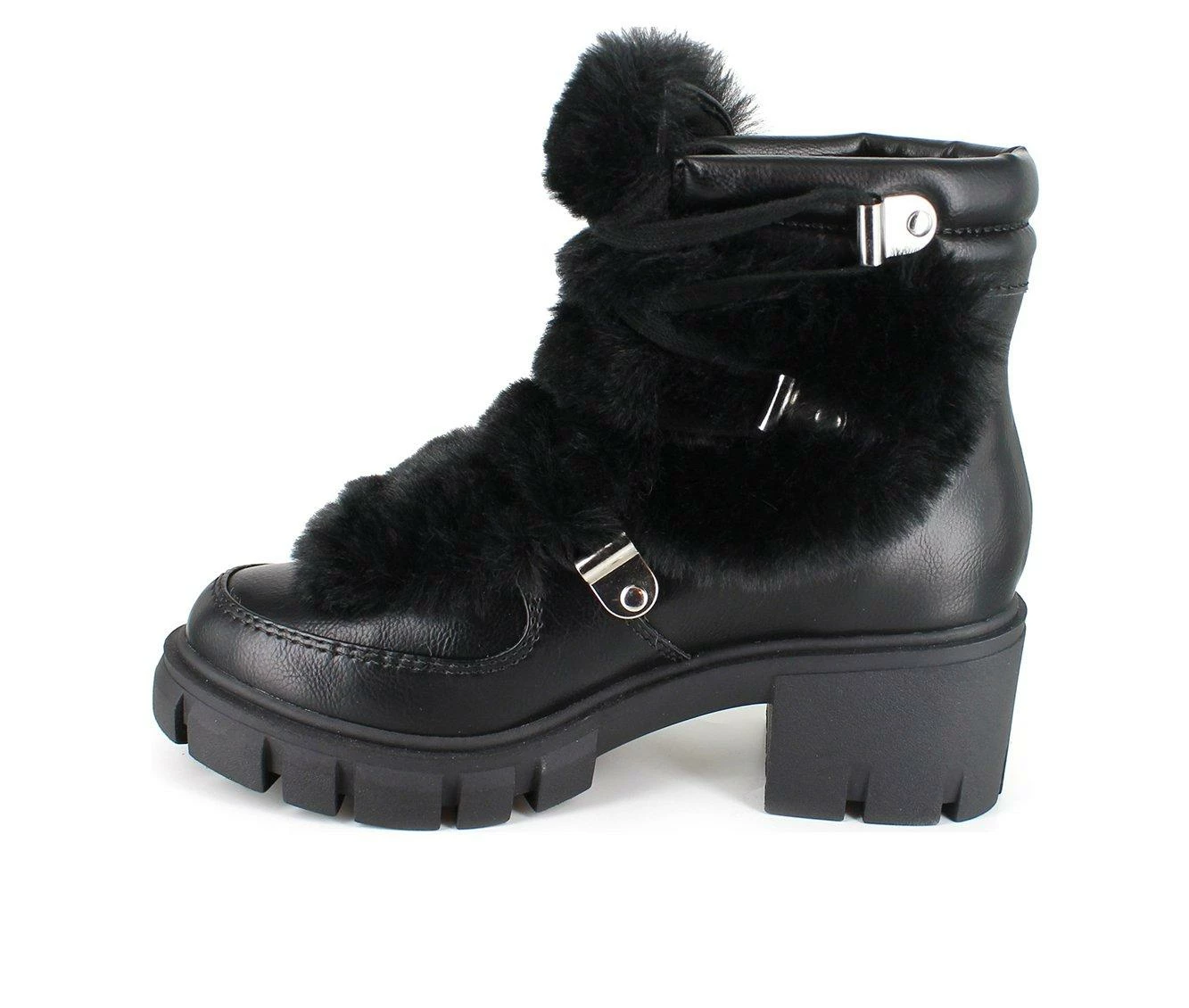 Women's XOXO Odonna Winter Booties Black 6 Women's XOXO Odonna Winter Booties Black - Image 4