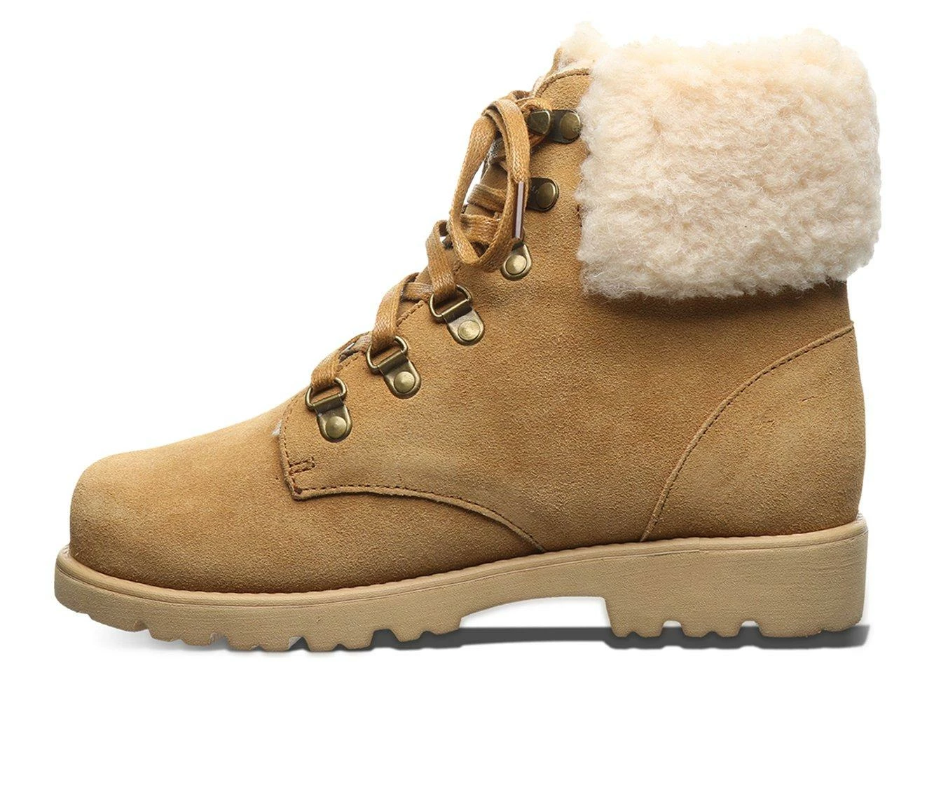 Women's Bearpaw Sam Lace Up Winter Boots Wheat 6 Women's Bearpaw Sam Lace Up Winter Boots Wheat - Image 4