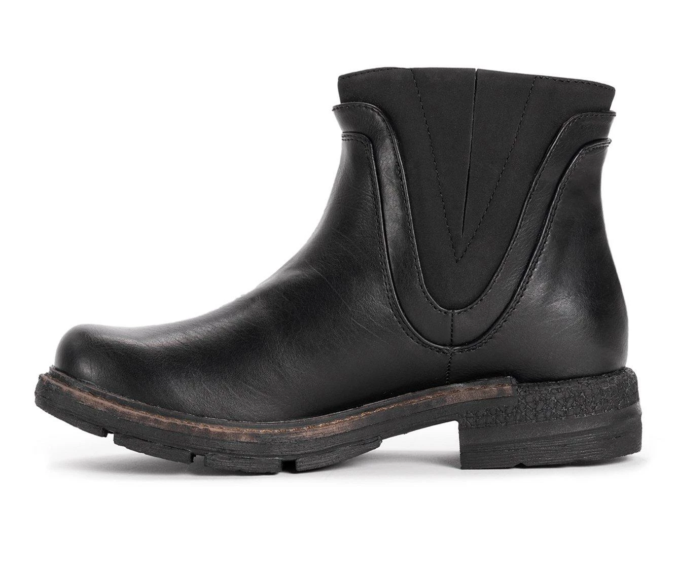 Women's MUK LUKS Spike Chicago Booties Black 6 Women's MUK LUKS Spike Chicago Booties Black - Image 4