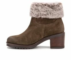 Women's Vintage Foundry Co Jeanette Winter Booties Olive -Journee Shop 3 292